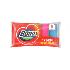 BONUS Губка кухонная 5 шт
